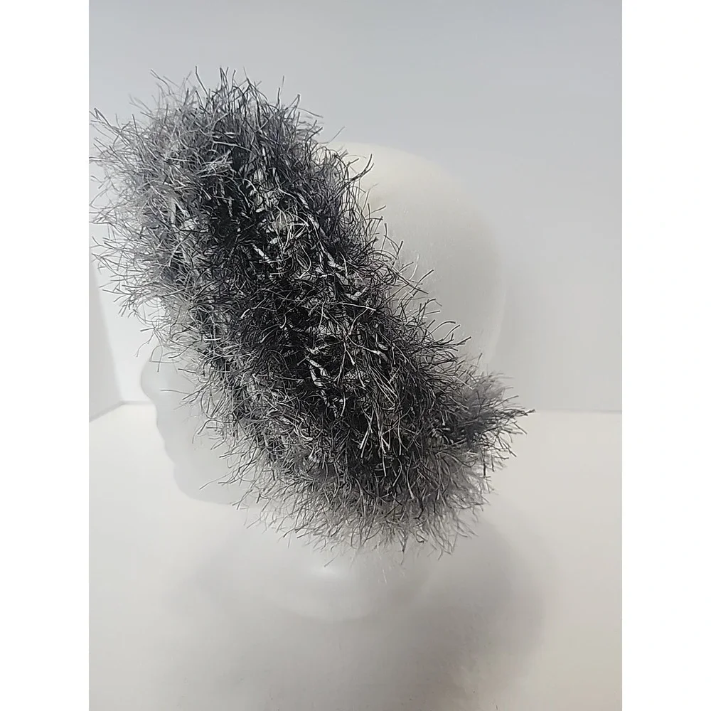 Homemade Black And White Fun‎ Fur Headbands Earmuffs